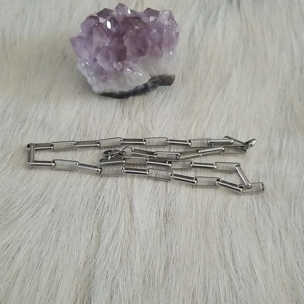 Square Paperclip Necklace - Picture 7 of 8